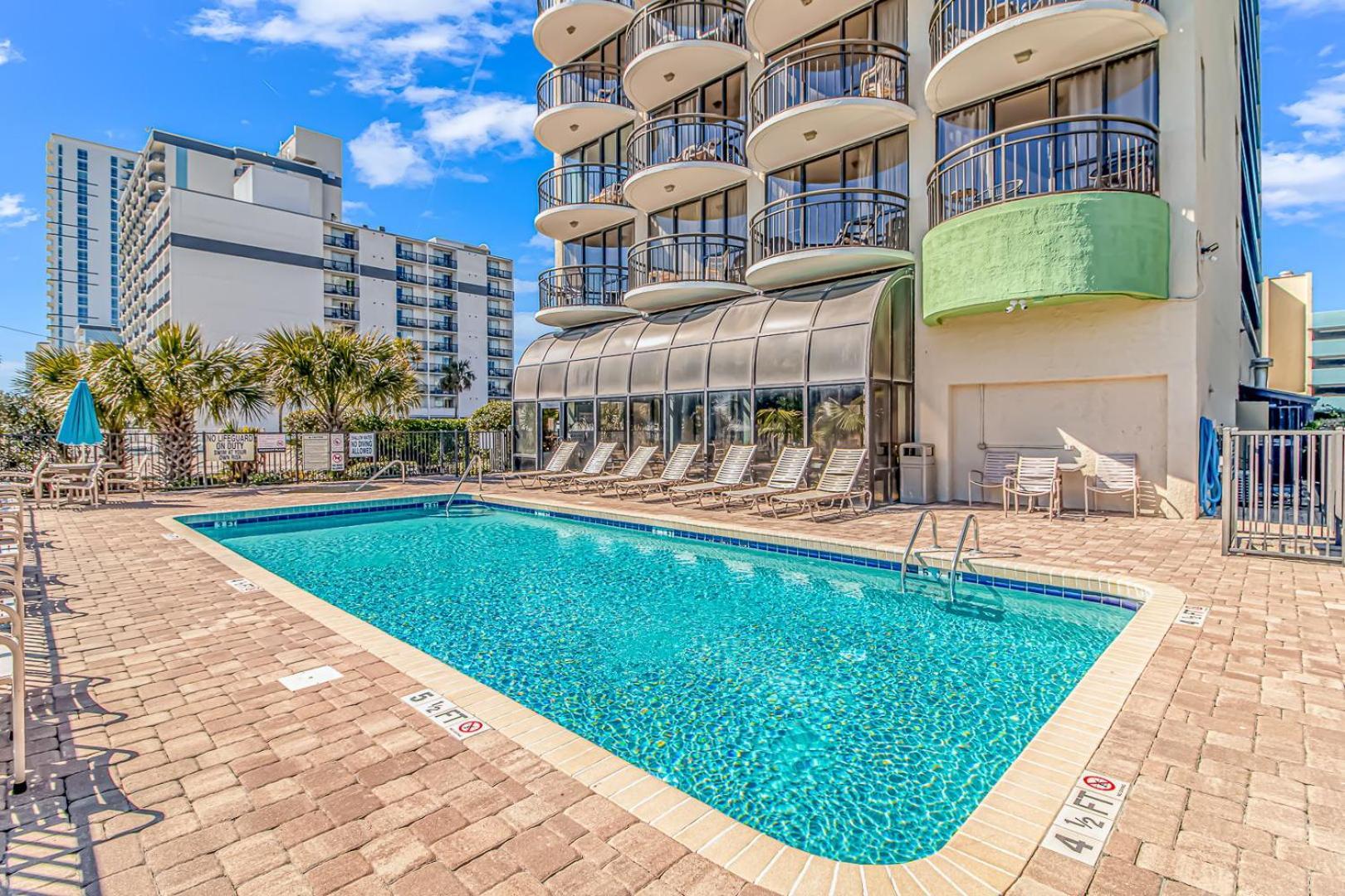 Ocean View Double Suite! Sleeps 4 Meridian Plaza 705 Myrtle Beach Exterior foto