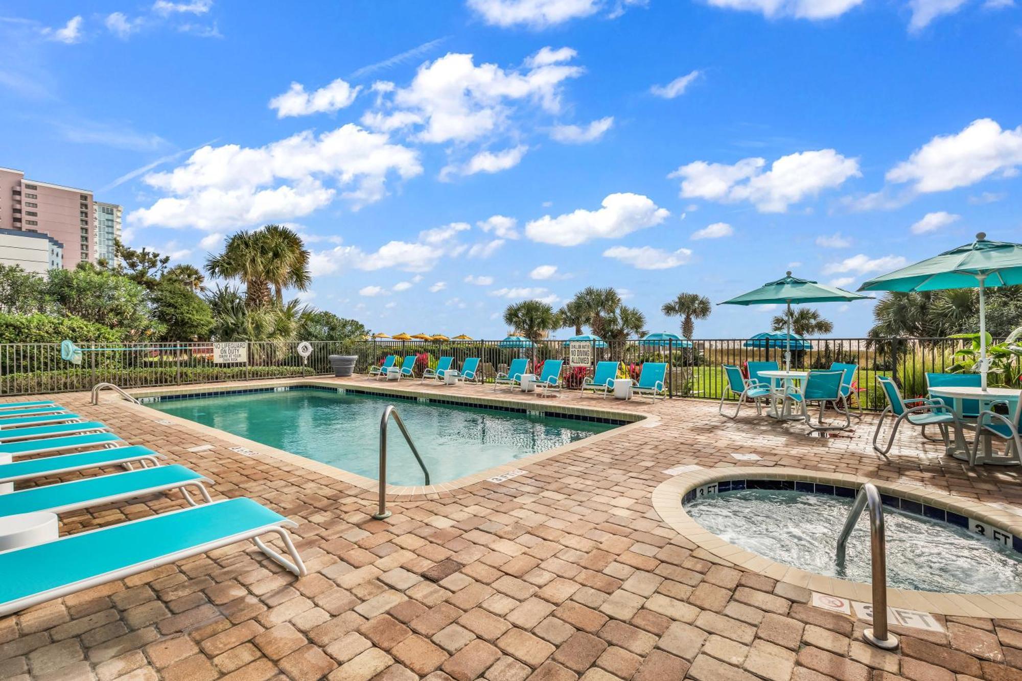 Ocean View Double Suite! Sleeps 4 Meridian Plaza 705 Myrtle Beach Exterior foto
